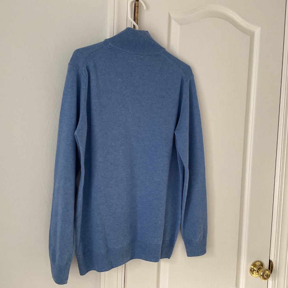 Men’s Italian Wool/Viscose/Cashmere 3/4 Zip Sweater Size S - Picture 4 of 5